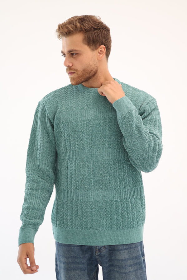 Elevated Knit Pullover – Aqua