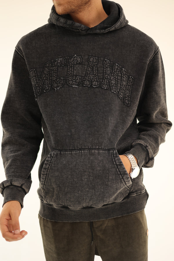 Washed Hoodie - Black