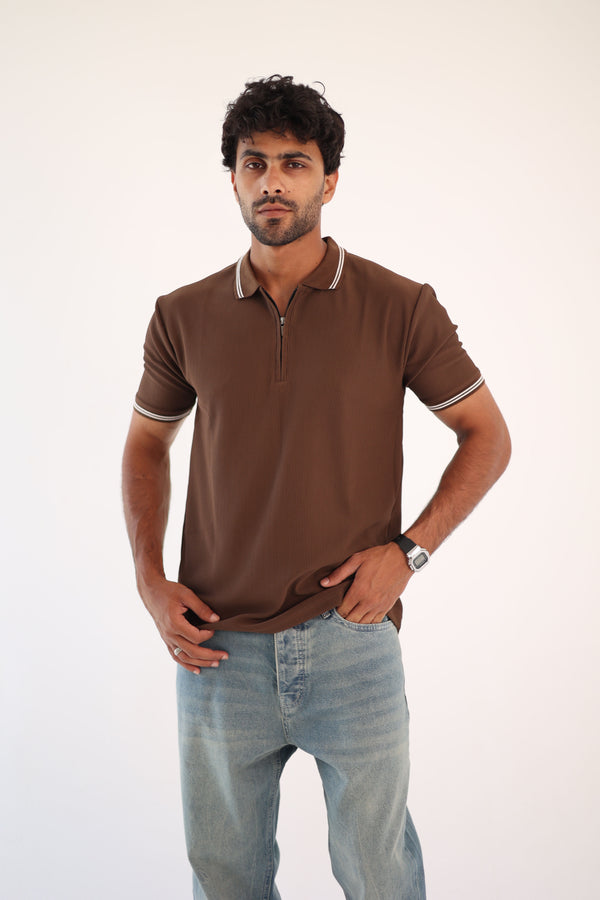 Brown PRL Cozy Zipper