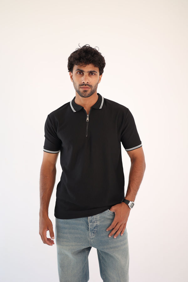 Black PRL Cozy Zipper