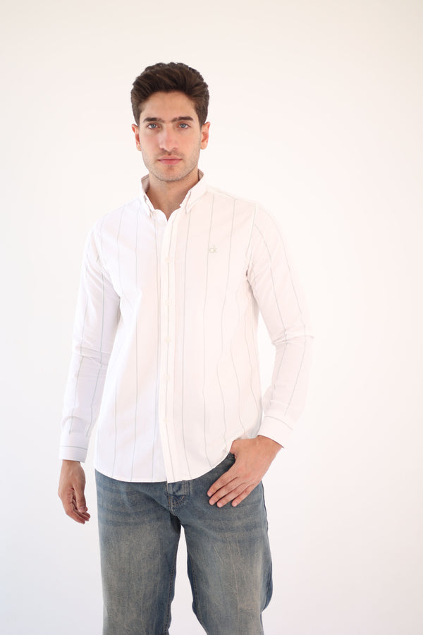 White and Green Shirt CK 1