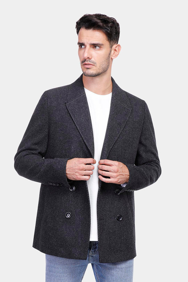 Dark Grey Casual Blazer